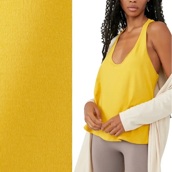 Free People Tops - Free People Yellow Tank Top